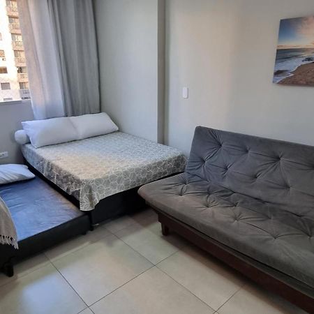 Apartmán Apartamento Kit Praia Grande Na Guilhermina Frente Mar Exteriér fotografie