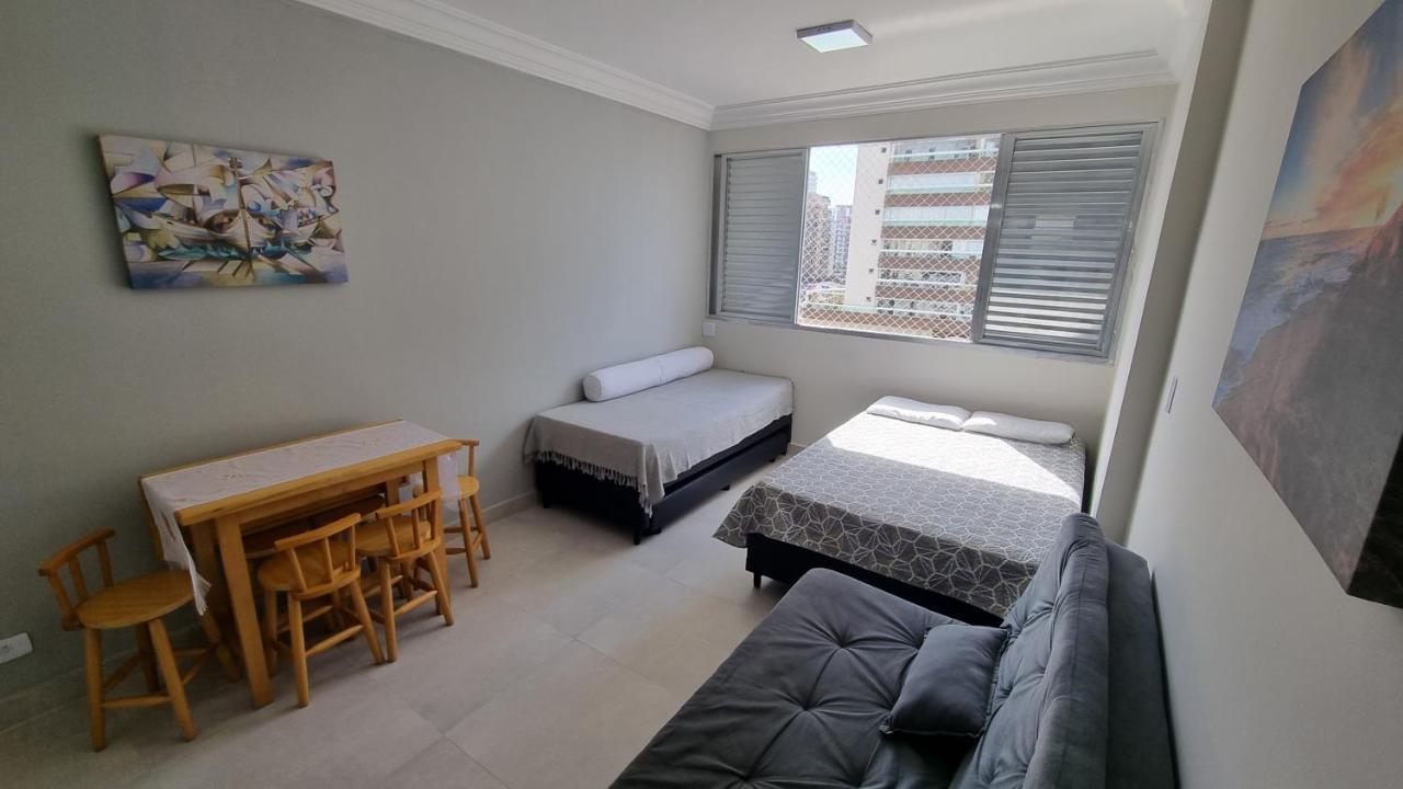 Apartmán Apartamento Kit Praia Grande Na Guilhermina Frente Mar Exteriér fotografie