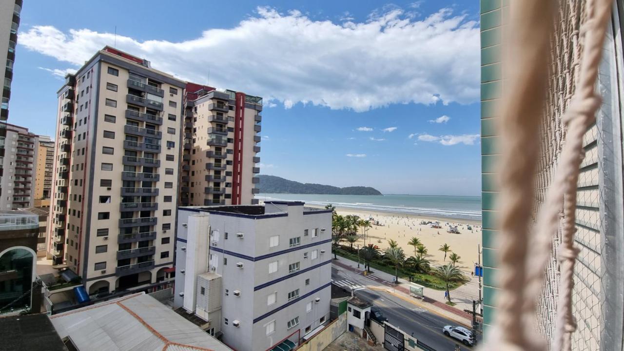 Apartmán Apartamento Kit Praia Grande Na Guilhermina Frente Mar Exteriér fotografie