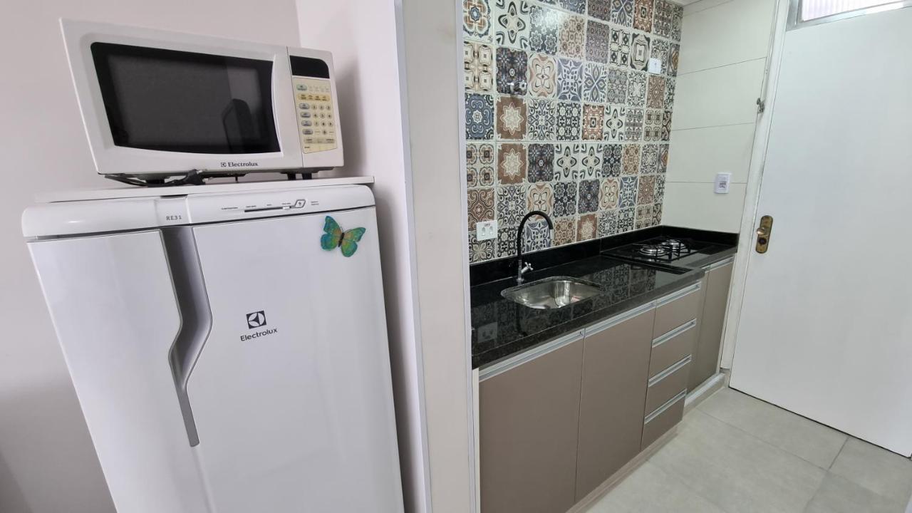 Apartmán Apartamento Kit Praia Grande Na Guilhermina Frente Mar Exteriér fotografie