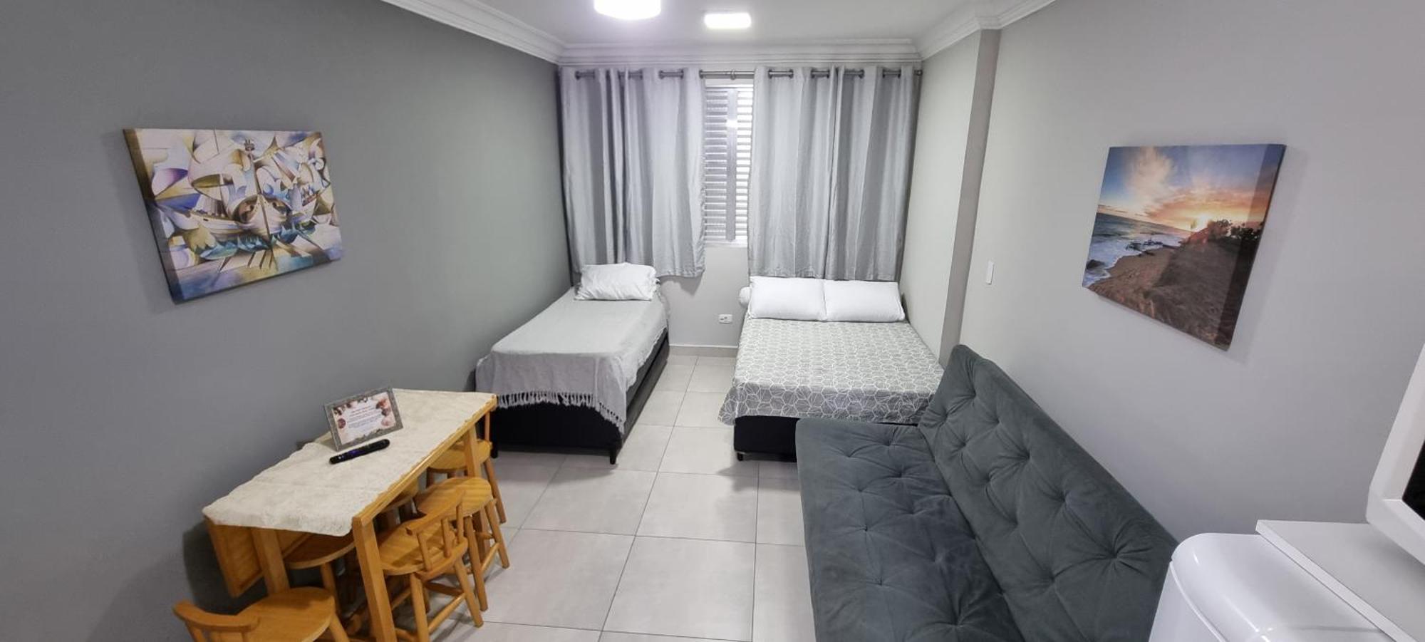 Apartmán Apartamento Kit Praia Grande Na Guilhermina Frente Mar Exteriér fotografie
